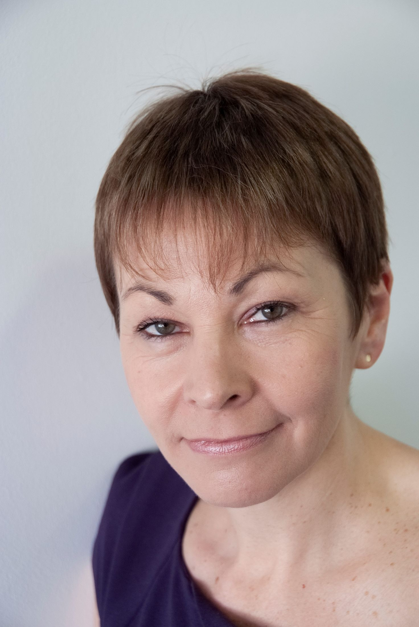 Head and shoulders portrait of Caroline Lucas